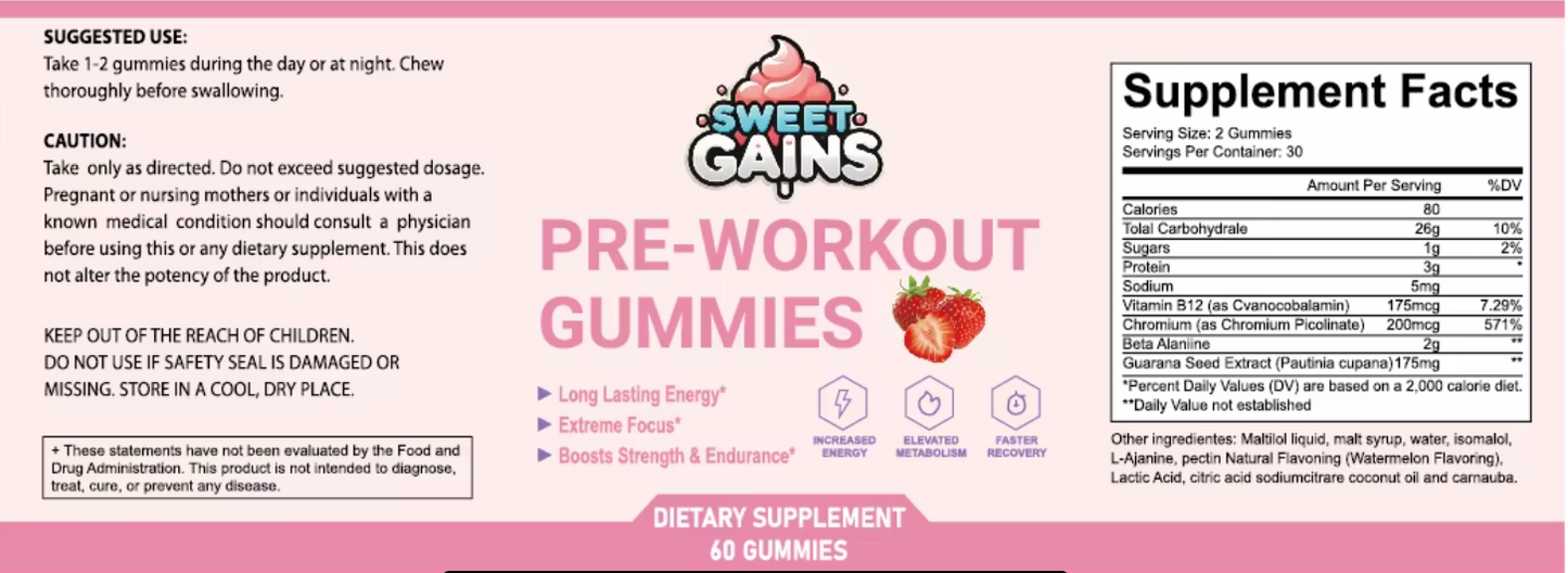 Pre-Workout Gummies